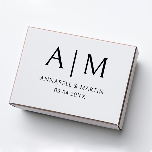 Tampons Encreurs Moderne, Monogramme, Timbre pour mariage
