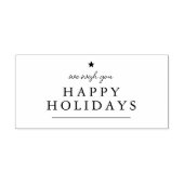 Tampons Encreurs Moderne Nous Vous Souhaitons De Joyeuses Vacances (Impression)