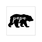 Tampons Encreurs Moderne Papa Bear Script Bear Silhouette (Impression)