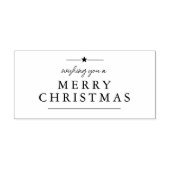 Tampons Encreurs Moderne vous souhaitant un joyeux Noël (Impression)