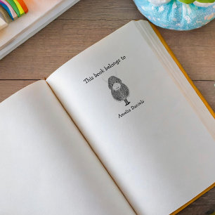 Tampons Encreurs Monogram Highland Cow Ce Livre Appartient À