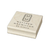 Tampons Encreurs Monogram initials and name Ex libris library book (Tampon)