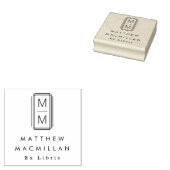 Tampons Encreurs Monogram initials and name Ex libris library book (Tamponné)