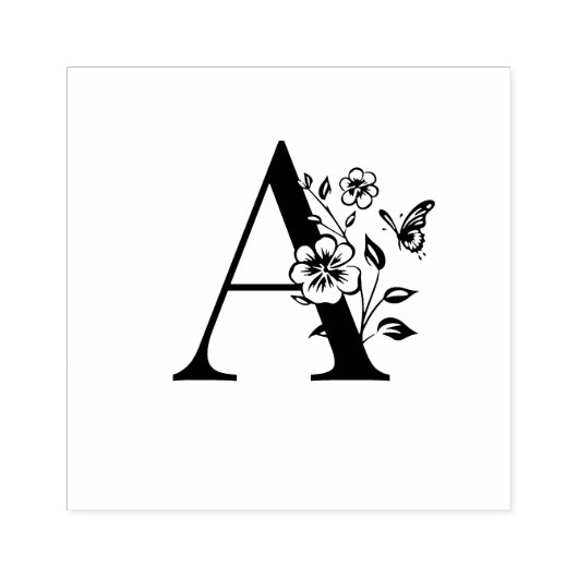 Tampons Encreurs monograme de bois A (Impression)