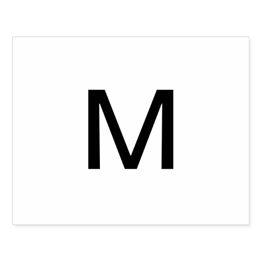 Tampons Encreurs Monogramme ajouter le nom lettre initiale simple (Impression)