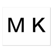 Tampons Encreurs Monogramme ajouter le nom lettre initiale simple é (Impression)