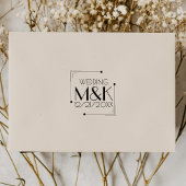 Tampons Encreurs Monogramme Art déco 1920 Mariage en caoutchouc