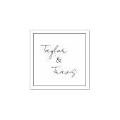 Tampons Encreurs Monogramme Carré moderne Timbre de mariage personn (Impression)