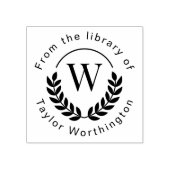 Tampons Encreurs Monogramme classique "From the Library of" Livre (Impression)