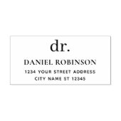 Tampons Encreurs Monogramme Classique Initiales Minimales Adresse d (Impression)