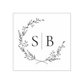 Tampons Encreurs Monogramme de couronne botanique (Impression)