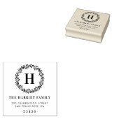 Tampons Encreurs Monogramme de couronne classique Nom de famille Ad (Tamponné)