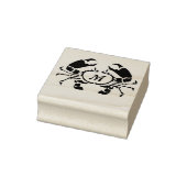 Tampons Encreurs Monogramme de crabe en forme de crayon noir (Tampon)