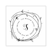 Tampons Encreurs Monogramme de la couronne perdue | Timbre en caout (Impression)