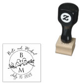 Tampons Encreurs Monogramme de mariage (Tamponné)
