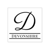 Tampons Encreurs Monogramme de nom simple gras à initiale unique #8 (Impression)