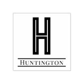 Tampons Encreurs Monogramme de nom simple gras initial unique #12 (Impression)