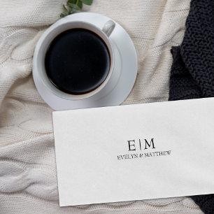 Tampons Encreurs Monogramme de noms personnalisés simples