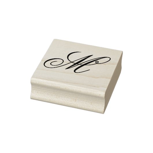 Tampons Encreurs Monogramme de script à lettre unique (Tampon)