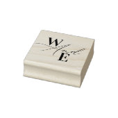 Tampons Encreurs Monogramme élégant Script moderne (Tampon)