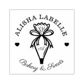 Tampons Encreurs Monogramme fait à la main avec Amour Boulangerie S (Impression)