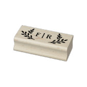 Tampons Encreurs Monogramme Feuille simple (Tampon)