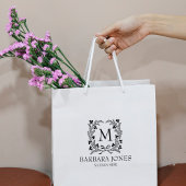 Tampons Encreurs Monogramme Laurel Moderne, Petite Entreprise Grand