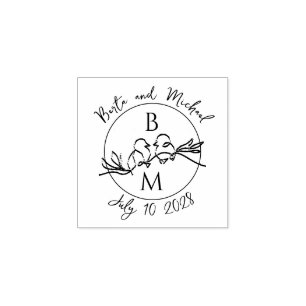 Tampons Encreurs Monogramme mariage