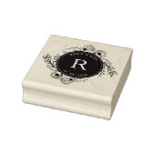 Tampons Encreurs Monogramme Mariage floral rustique (Tampon)