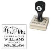 Tampons Encreurs Monogramme Mariage manuscrit moderne (Tamponné)