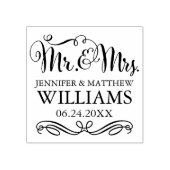 Tampons Encreurs Monogramme Mariage manuscrit moderne (Impression)