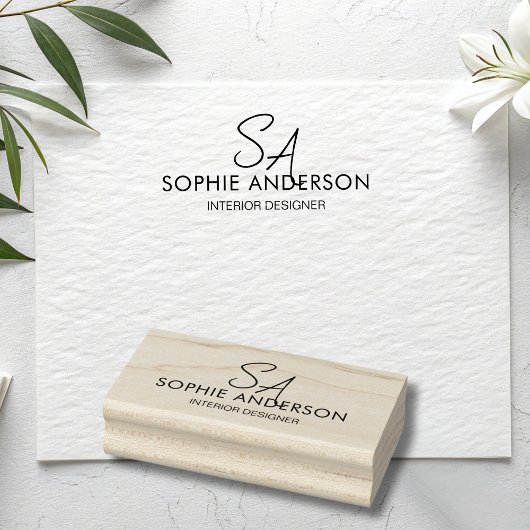 Tampons Encreurs Monogramme moderne Logo Professionnel