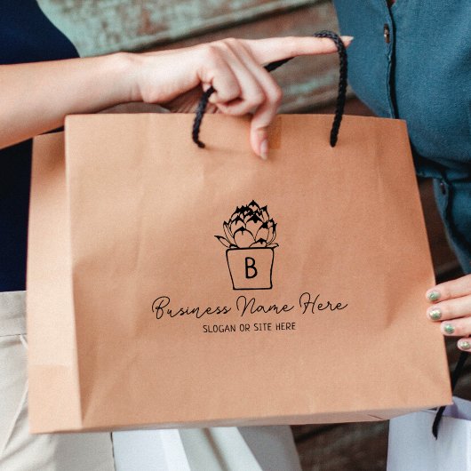 Tampons Encreurs Monogramme moderne Succulent Affaires sur mesure, 