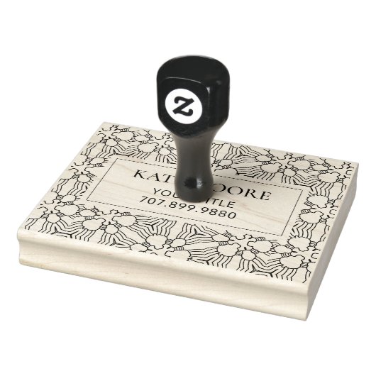 Tampons Encreurs Monogramme Motif géomérique moderne (Tampon)