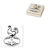 Tampons Encreurs Monogramme noir Vector Hen (Tamponné)