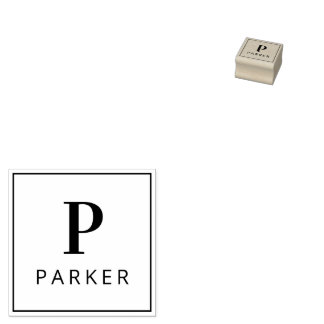 Tampons Encreurs Monogramme personnalisé minimal