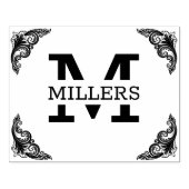 Tampons Encreurs monogramme personnalisé très grand (Impression)