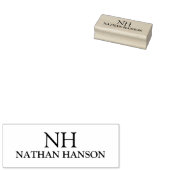 Tampons Encreurs Monogramme simple moderne (Tamponné)