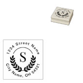 Tampons Encreurs Monogramme traditionnel Adresse de retour initiale (Tamponné)
