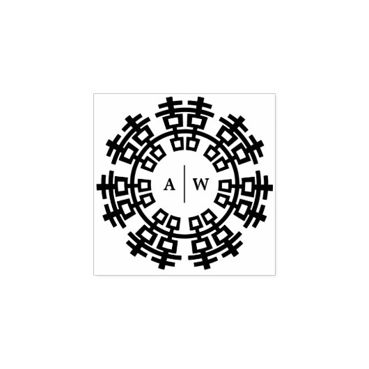 Tampons Encreurs Monogrammes et double Mariage chinois (Impression)