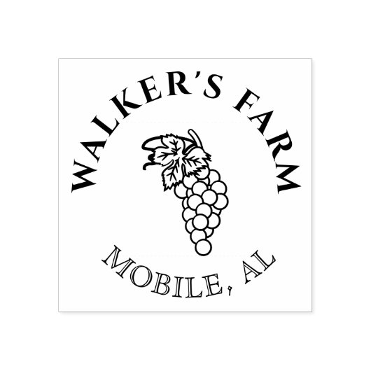 Tampons Encreurs Monographie de raisins vintages (Impression)