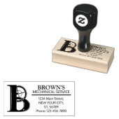 Tampons Encreurs Monographie mécanique personnalisable. "B" initial (Tamponné)