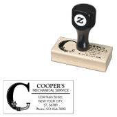 Tampons Encreurs Monographie mécanique personnalisable. "C" initial (Tamponné)