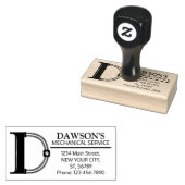 Tampons Encreurs Monographie mécanique personnalisable. "D" initial (Tamponné)