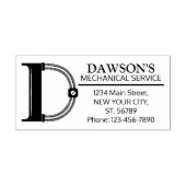 Tampons Encreurs Monographie mécanique personnalisable. "D" initial (Impression)