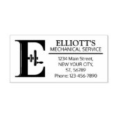 Tampons Encreurs Monographie mécanique personnalisable. "E" initial (Impression)