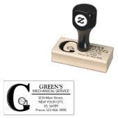 Tampons Encreurs Monographie mécanique personnalisable. "G" initial (Tamponné)