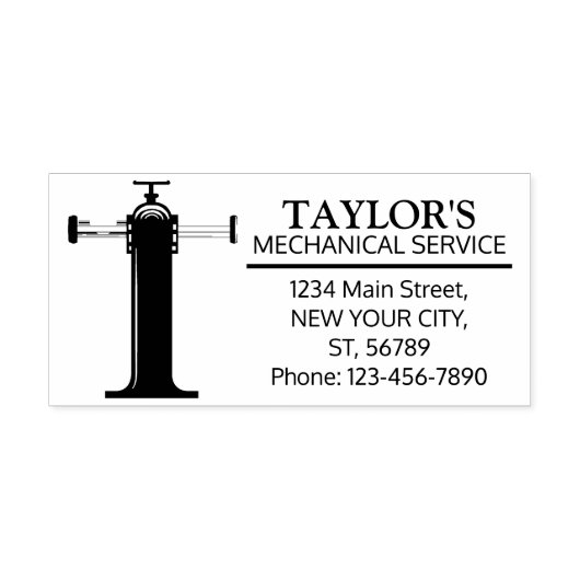 Tampons Encreurs Monographie mécanique personnalisable. "T" initial (Impression)