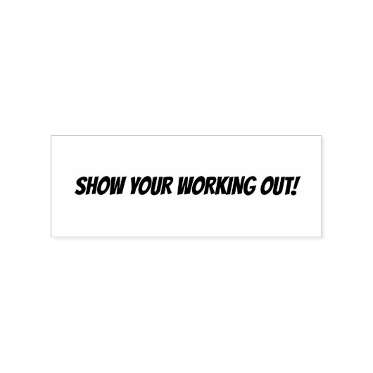 Tampons Encreurs Montre ton entraînement ! Timbre en caoutchouc de  (Impression)