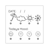 Tampons Encreurs mood tracker autosoin bullet journal plan frotter (Impression)